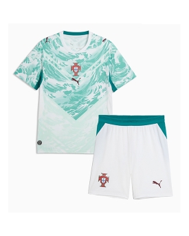 Billige Fotballdrakt Portugal Replika Bortedraktsett Barn VM 2026 Kortermet (med bukser)